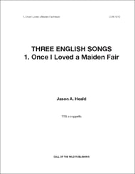 Once I Loved a Maiden Fair TBB choral sheet music cover Thumbnail